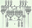 Power plant.Single line diagram.